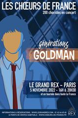 Générations Goldman par Les Chœurs de France