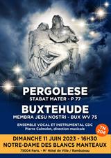 Ensemble Vocal et instrumental CDC - Pergolese / Buxtehude jusqu'à 27% de réduction