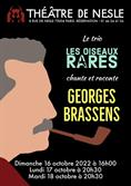 Le trio « Les Oiseaux rares » chante et raconte Georges Brassens