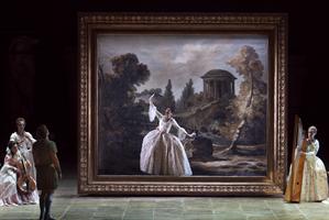 Une femme dans un tableau