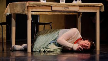 Les comédiens sur scène