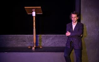 Maxime d'Aboville sur scène