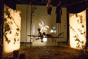 Des marionnettes en ombres chinoises