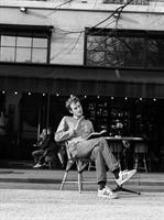 Images de terrasses en noir et blanc