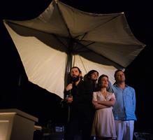 Les comédiens sur scène