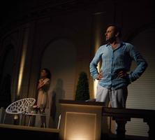 Les comédiens sur scène