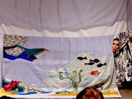 Comédienne sur scène