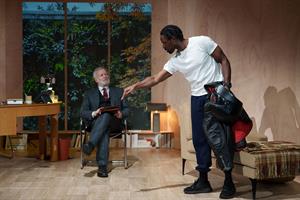 Francis Huster et la troupe