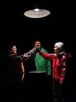 L'équipe sur scène